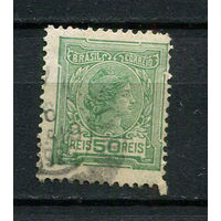 Бразилия - 1918/1919 - Аллегория Свободы 50R - [Mi.202] - 1 марка. Гашеная.  (Лот 17DR)
