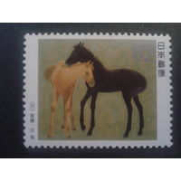 Япония 1990 лошади в живописи