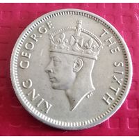 Британская Малайя 10 центов 1950 г. #50615