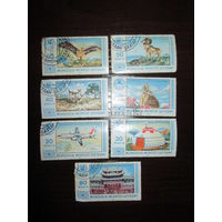 Туризм, Монголия 1983, серия 7 марок *