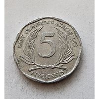 Восточные Карибы 5 центов, 2002