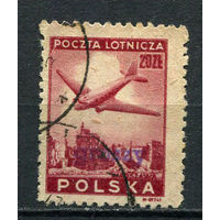 Польша - 1950 - Надпечатка Groszy на 10Zl - [Mi.565] - 1 марка. Гашеная.  (Лот 8Df)
