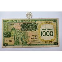 Werty71 Греция 1000 драхм 1939 банкнота