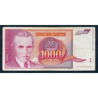Югославия, 1000 динар 1992 год