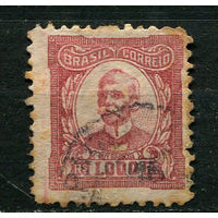 Бразилия - 1924/1925 - Руй Барбоза 1000R - [Mi.267iiiy] - 1 марка. Гашеная.  (Лот 18DR)
