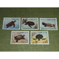 Куба 1983 Фауна. Черепахи. 5 марок