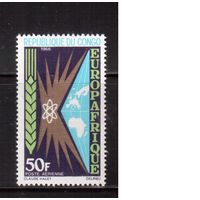 Конго-1966,(Мих.102)  **  ,  Европа-Африка