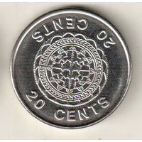 Соломоновы Острова 20 цент 2008