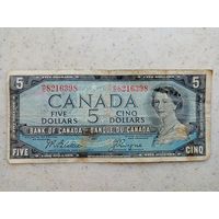 5 DOLLARS CANADA 1954 г