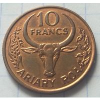 Мадагаскар 10 франков, 1991    ( 10-1-2 )