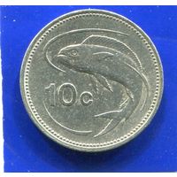 Мальта 10 центов 1991