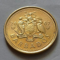 5 центов, Барбадос 2007 г., AU