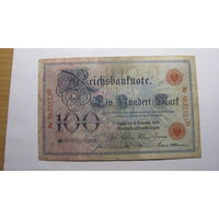 Германия Ro23а . 100 марок 1905 г. ( Длина цифр в номере 25 мм. Т.е. более сжатый )