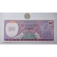 Werty71 Суринам 100 гульденов 1985 UNC банкнота