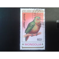 Монголия 1990 попугай