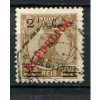 Португальские колонии - Ангола - 1919 - Надпечатка 2 1/2C на 100R - [Mi.193] - 1 марка. Гашеная.  (Лот 110AV)