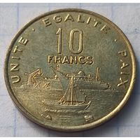 Джибути 10 франков, 1996     ( 8-5-1 )