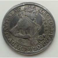 1 талер 1632 год, серебро, Тироль. Леопольд V, Австрия,