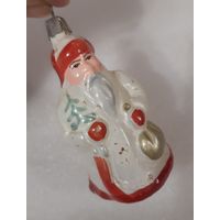 Игрушка ёлочная Дед Морозко с ёлкой, стекло. СССР