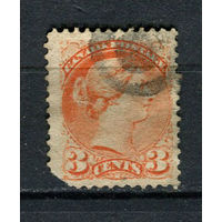 Канада - 1870/1894 - Королева Виктория 3С - [Mi.28aA] - 1 марка. Гашеная.  (Лот 27DR)