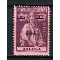 Португальские колонии - Ангола - 1920 - Надпечатка 04E на 15C - [Mi.198A] - 1 марка. Гашеная.  (Лот 106AV)