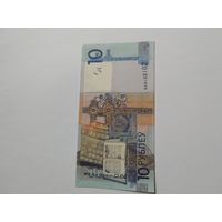 10 рублей серия ВН образца 2009