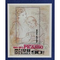 КНДР, 1982, 100-летие со дня рождения Пабло Пикассо. Мать и ребенок. Блок.