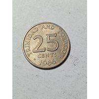 Тринед и Тобаго 25 центов 1966 года