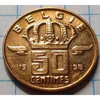 Бельгия 50 сантимов, 1998     BELGIE      ( 3-1-6 )