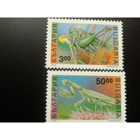 Болгария 1992 насекомые Mi-13,0 евро полная серия