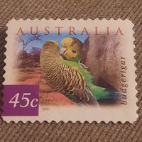 Австралия 2001. Фауна. Птицы. Budgerigar