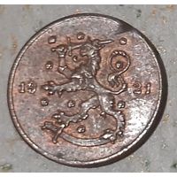 Финляндия 1 пенни, 1921 (14-11-3(в))