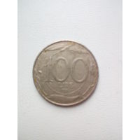 100 лир 1998R Италия КМ# 159 медно-никелевый сплав