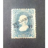 МЕКСИКА\78н\ 1874 стандарт Mi99Iy Мигель Идальго-и-Костилья. Nadp. Okrug VERACRUZ 50  77