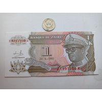 Werty71 Заир 1 Mакута 1993 банкнота 1 1