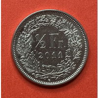 Швейцария, 1/2 франка 2011г.