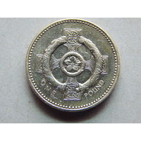 Великобритания 1 фунт 2001г.