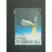 Швеция 1991. Марки ЕВРОПА - Европейская аэрокосмическая промышленность