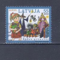 [1153] Латвия 2010. Книги для детей.Европа.EUROPA. Гашеная марка.