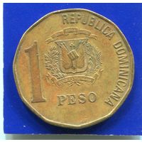 Доминиканская Республика 1 песо 1992