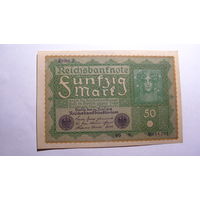 Германия Ro62b . 50 марок 1919 г. ( В верхнем левом углу - Reihe 2 )