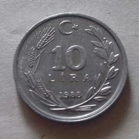 10 лир, Турция 1988 г.