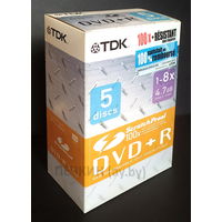 TDK DVD+R Scratch Proof, 8x, 4,7Gb (5 шт.)
