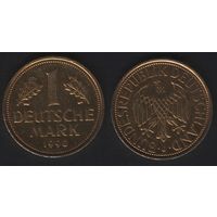 Германия km110 (ФРГ) 1 марка 1990 год (J) (f