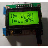 Ампервольтметр ток 0-9,99А, напряжение 0-100В . Питание 9-12в.