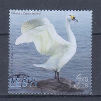 [795] Эстония 2007. Фауна.Птицы.Лебедь. Одиночный выпуск.Гашеная марка.