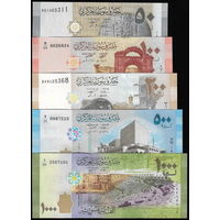Сирия - 50, 100, 200, 500 и 1000 фунтов - 2009-2019 - UNC
