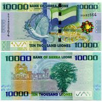 Сьерра Леоне. 10 000 леоне (образца 2010 года, P33, UNC)