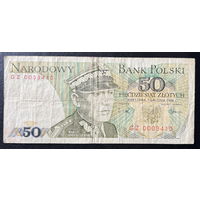 Банкнота 50 злотых 1988 года