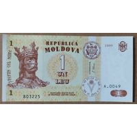1 лей 1999 года - Молдова - UNC